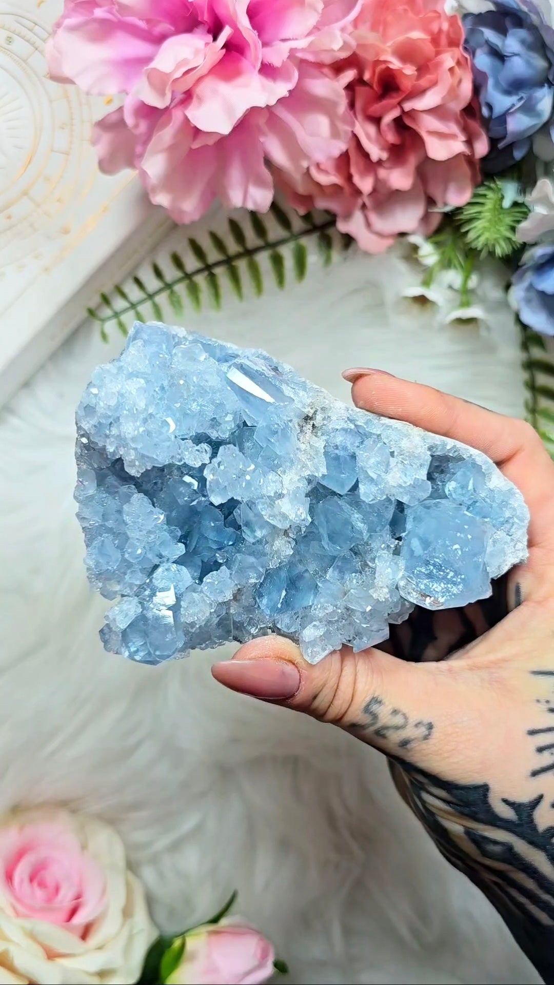 Celestite Cluster - Mineral Specimen from Madagascar