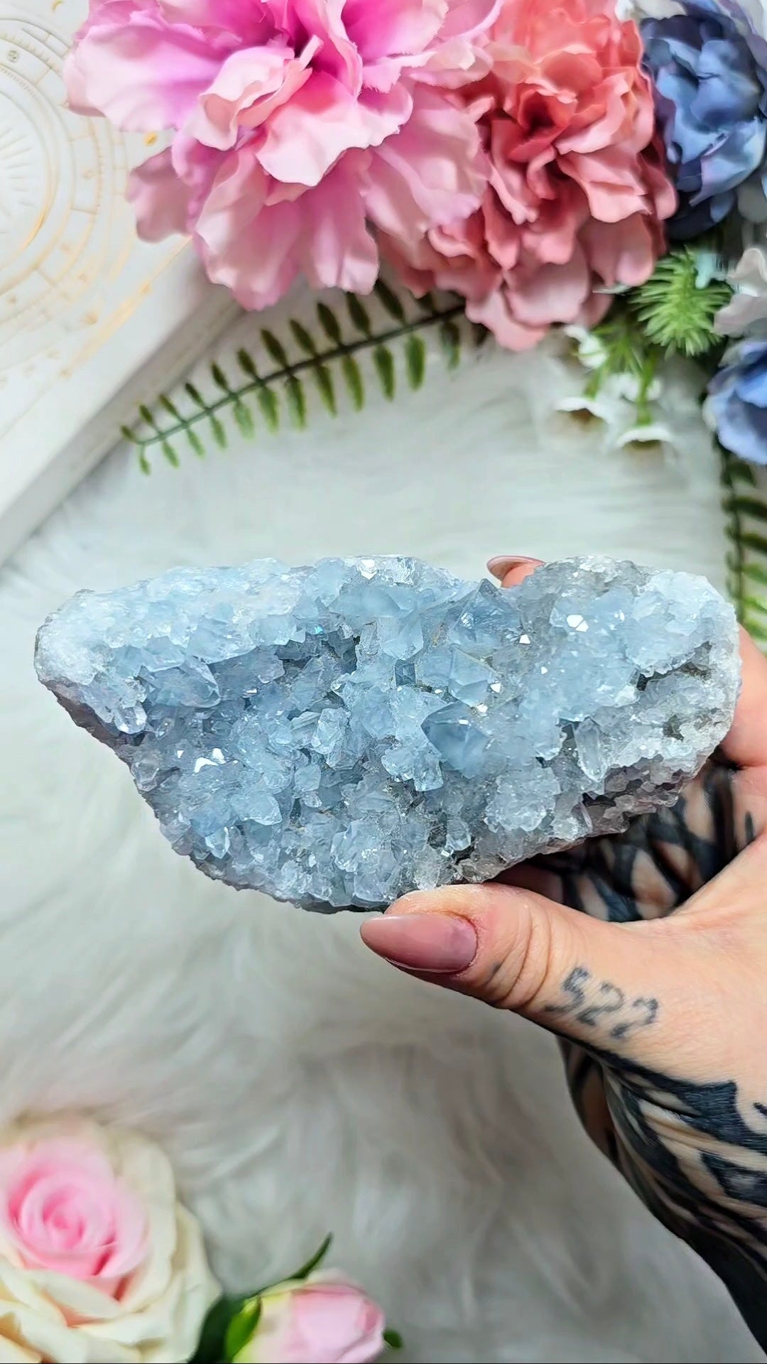 Celestite Cluster - Mineral Specimen from Madagascar