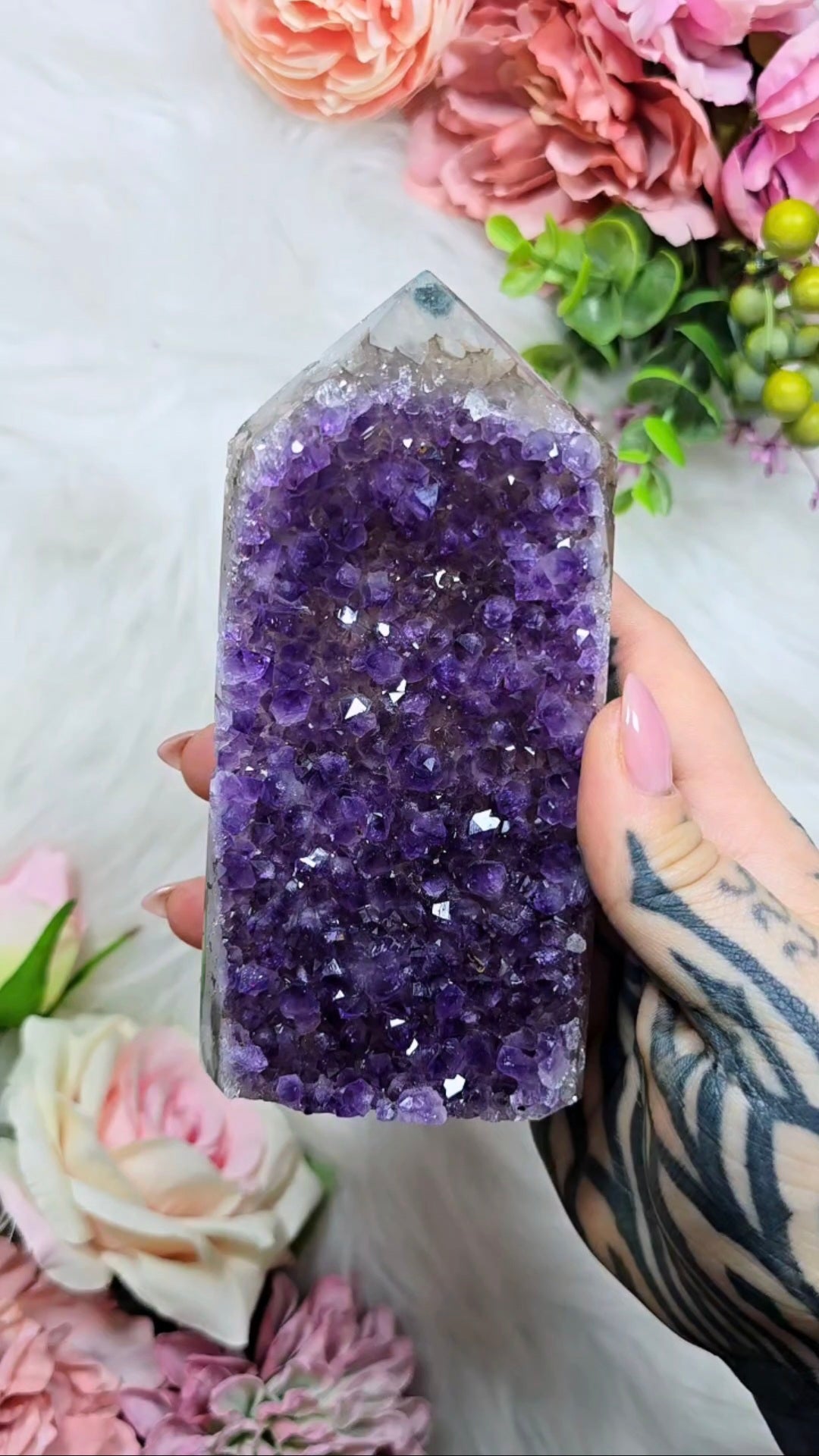 Druzy Amethyst tower CT776