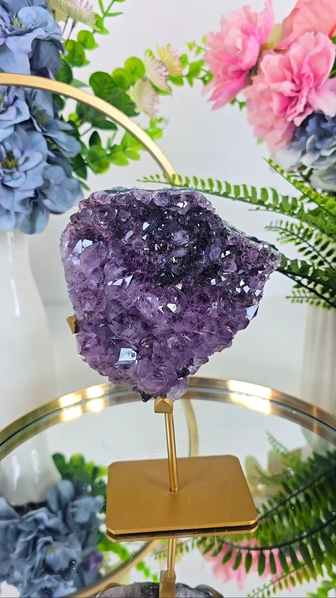Amethyst Formation on stand
