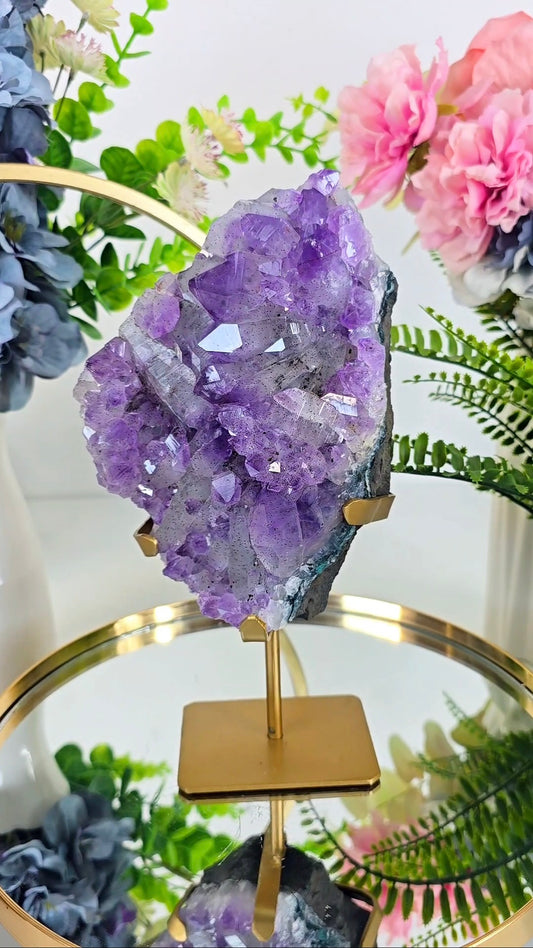 Amethyst Formation on stand