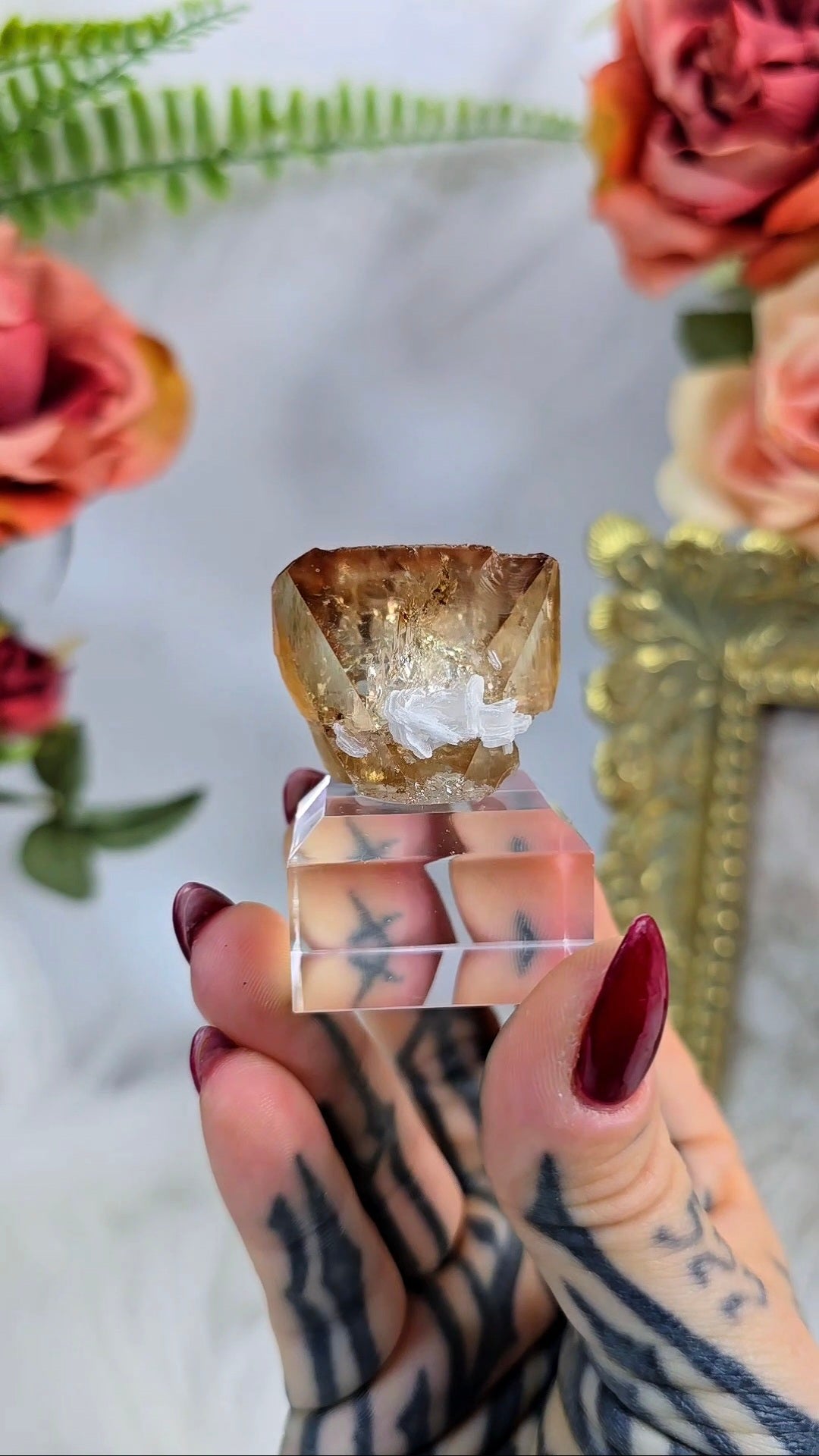 Natural Topaz Crystal with Albite 06 | Unique Collector Display Piece