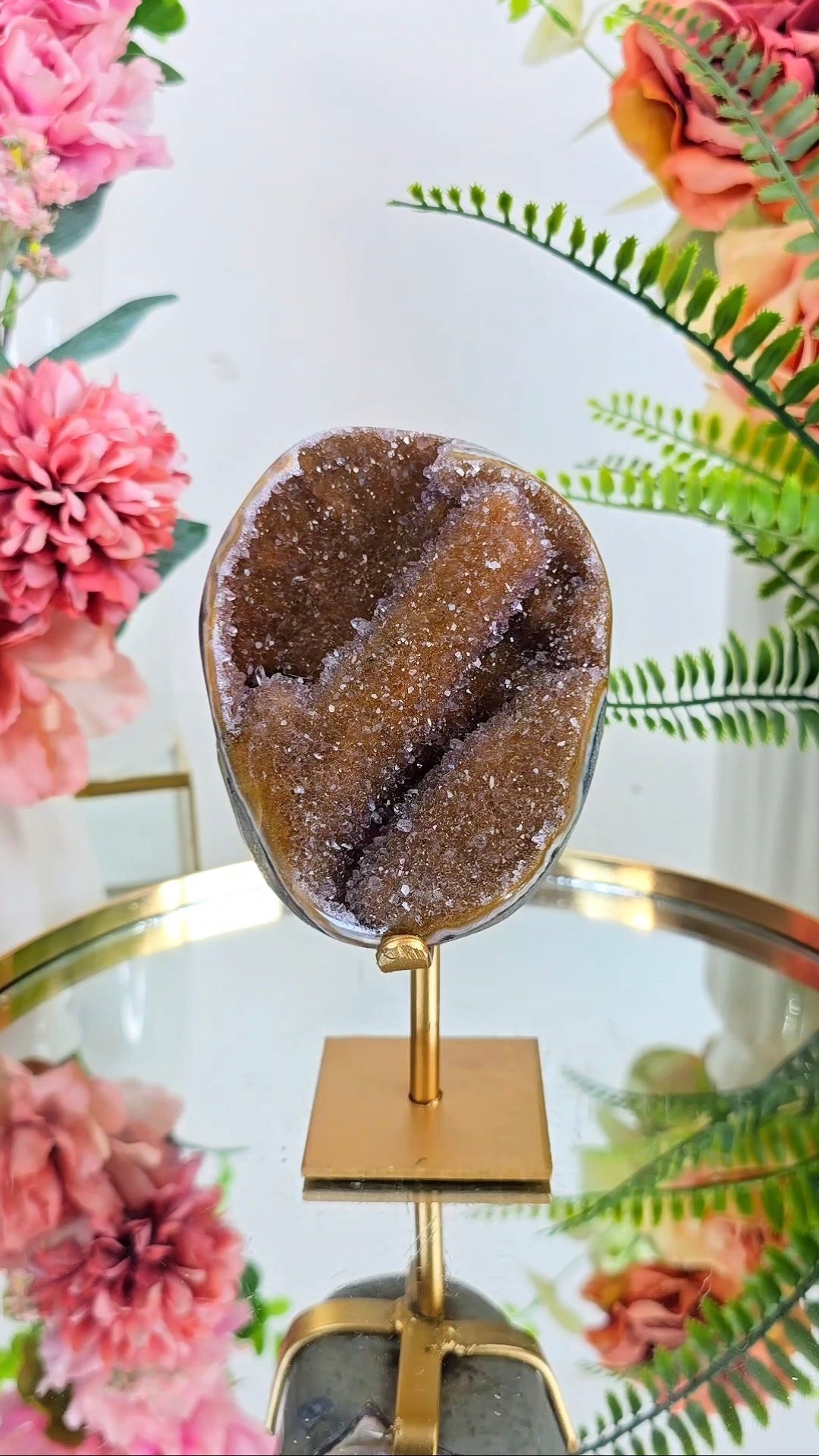 Druzy Rainbow Amethyst on Stand 108