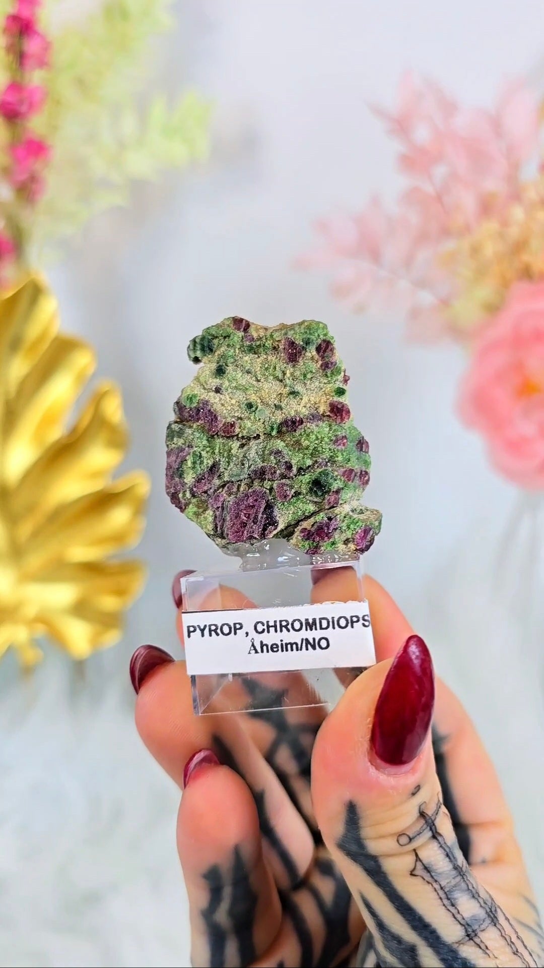 Pyrop (Garnet) with Chromediopside 03