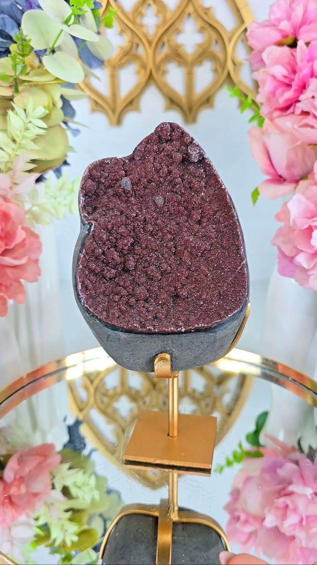 Druzy Rainbow Amethyst on Stand 118