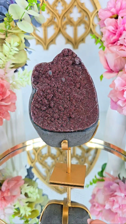 Druzy Rainbow Amethyst on Stand 118