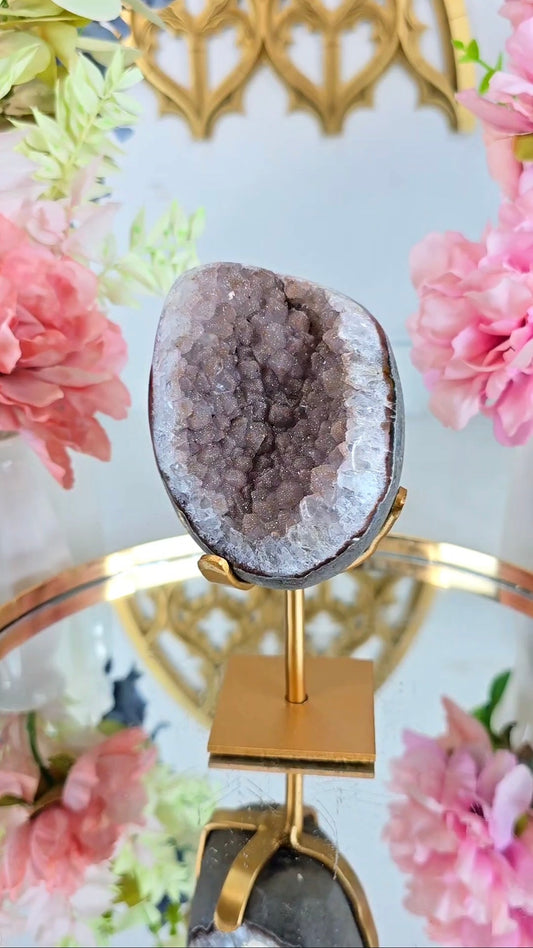 Druzy Rainbow Amethyst on Stand 114