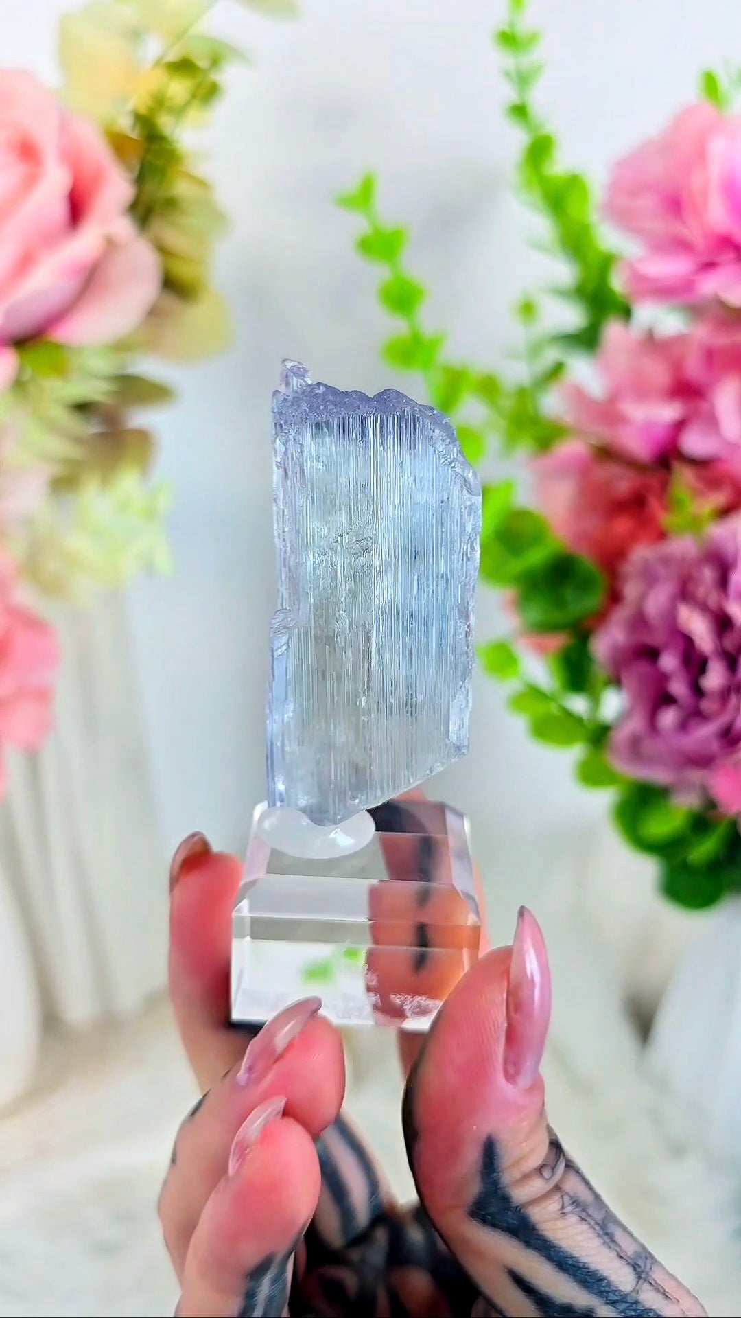 Kunzite Specimen on Base 03