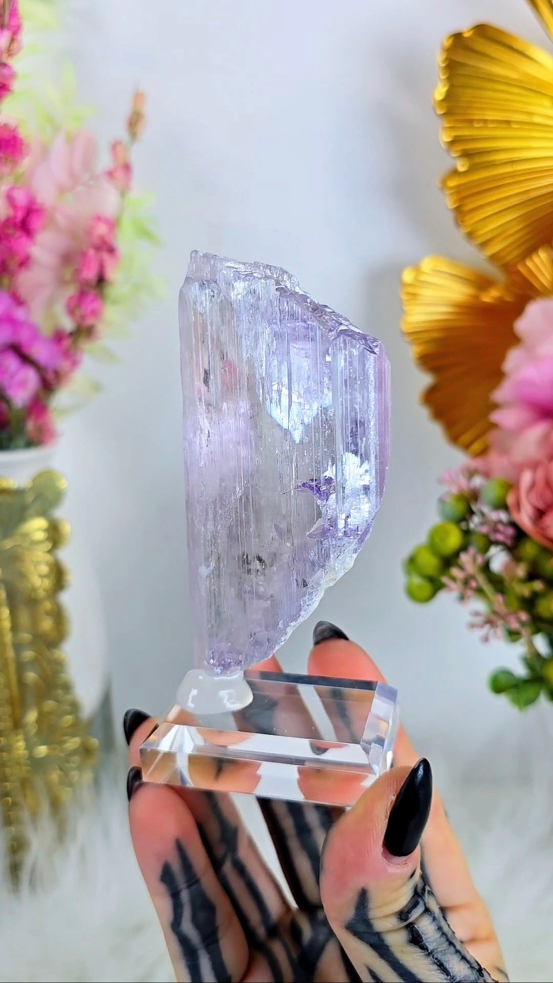 Kunzite Specimen on Base 19