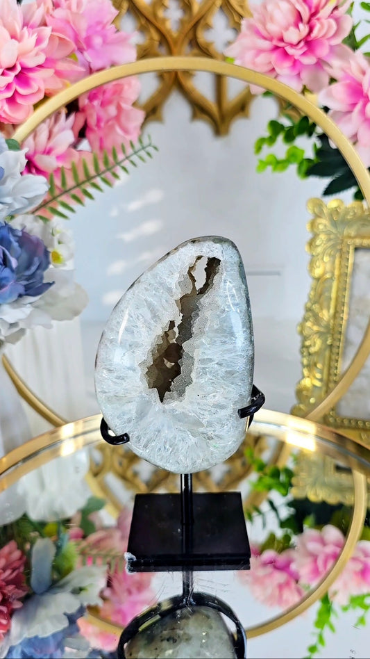 Sugary Rainbow Amethyst on Stand 142