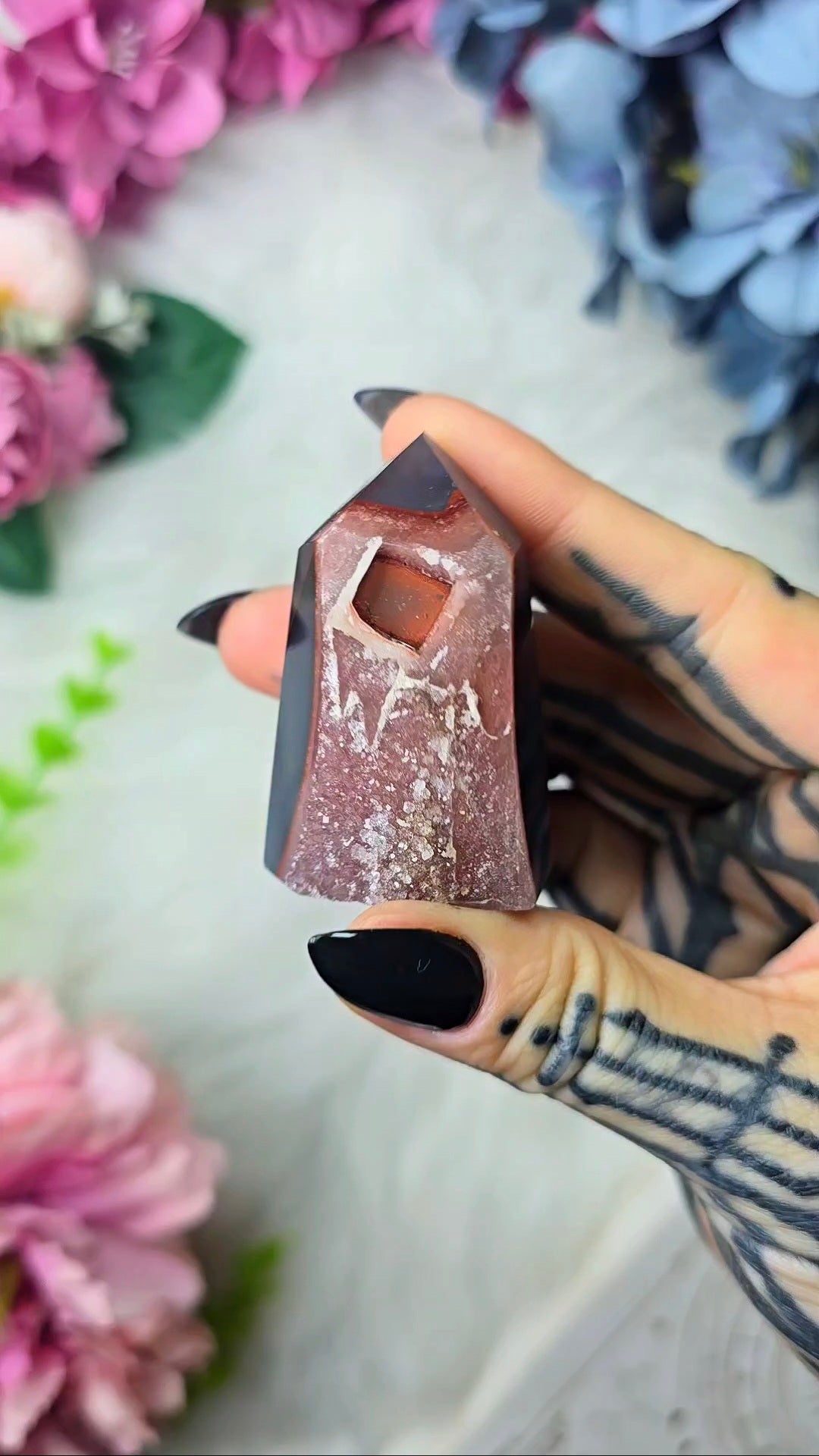 Druzy Rainbow Amethyst tower CT792