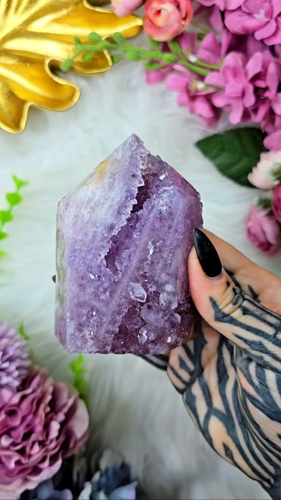 Pink Amethyst Tower CT818