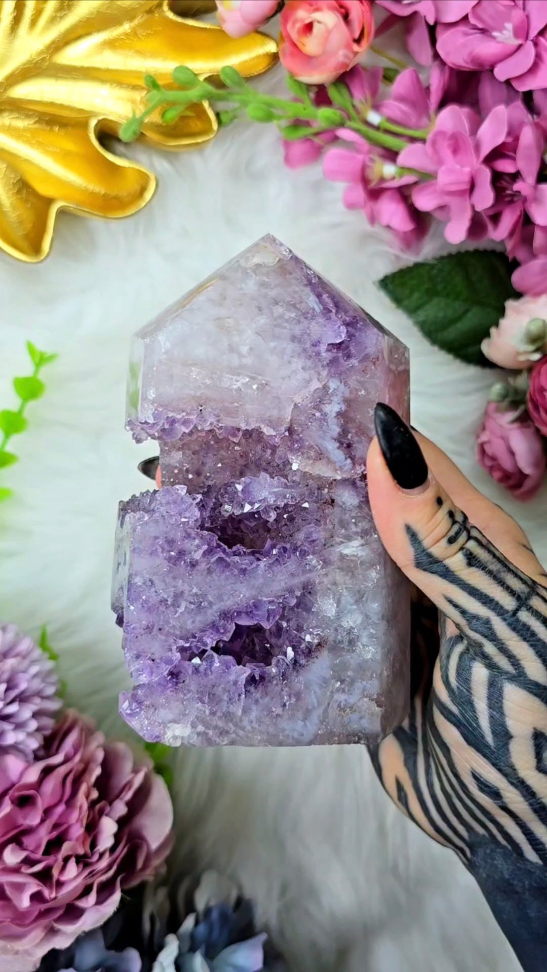 Pink Amethyst Tower CT819