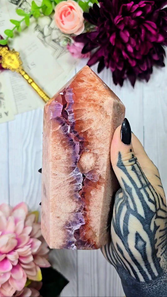 Pink Amethyst Tower CT834