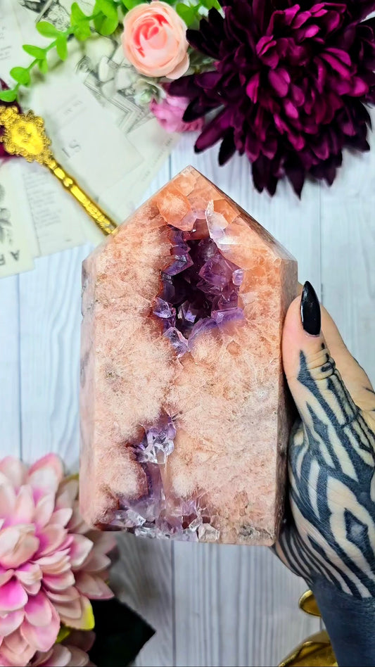Pink Amethyst Tower CT836