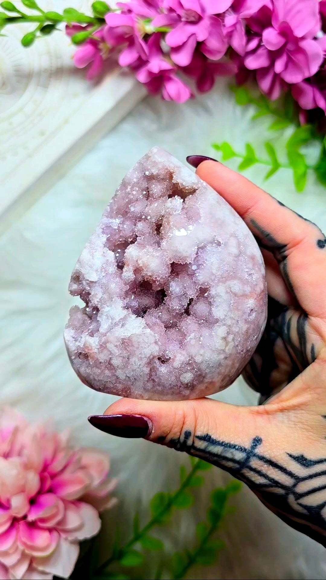 Pink Amethyst x Flower Agate Flame PF03