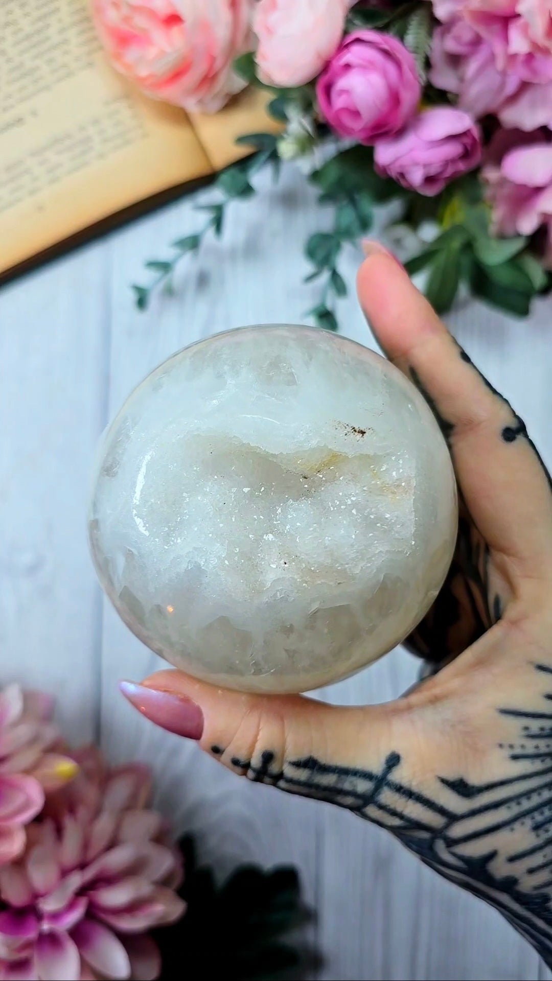Druzy Quartz / Agate Sphere CS311