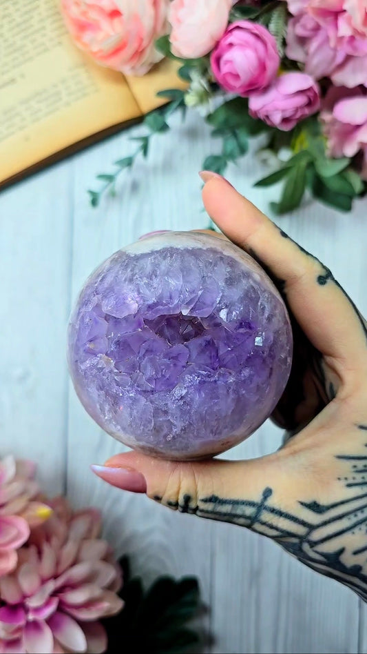 Pink Amethyst Sphere CS320