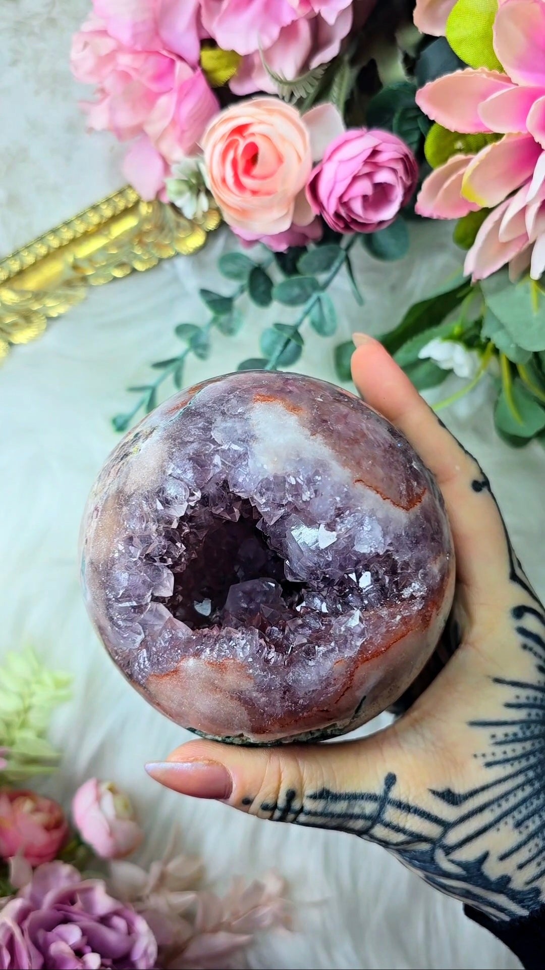 Pink Amethyst Sphere CS321