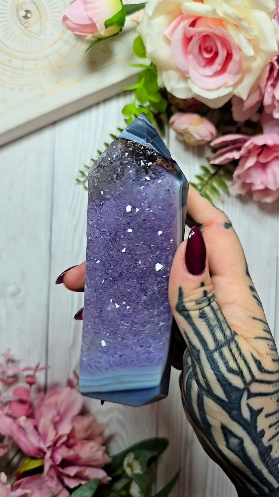 Druzy Agate Tower CT863