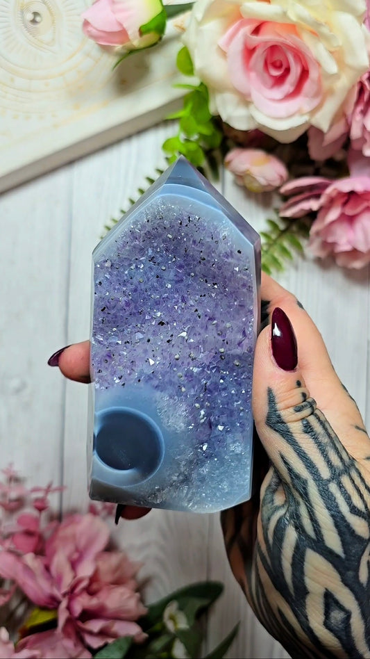 Druzy Agate Tower CT864