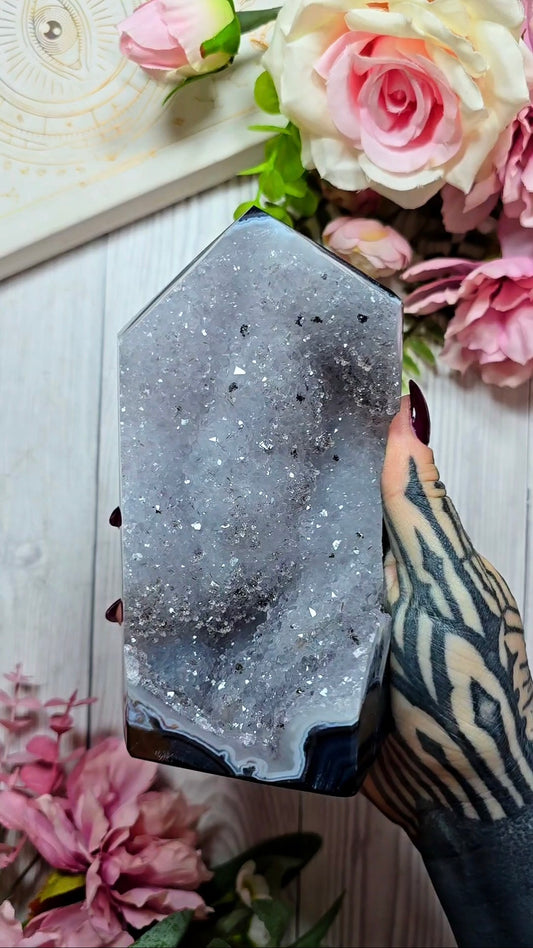 Druzy Agate Tower CT867