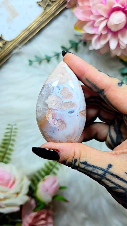 Pink Amethyst x Flower Agate Flame PF11