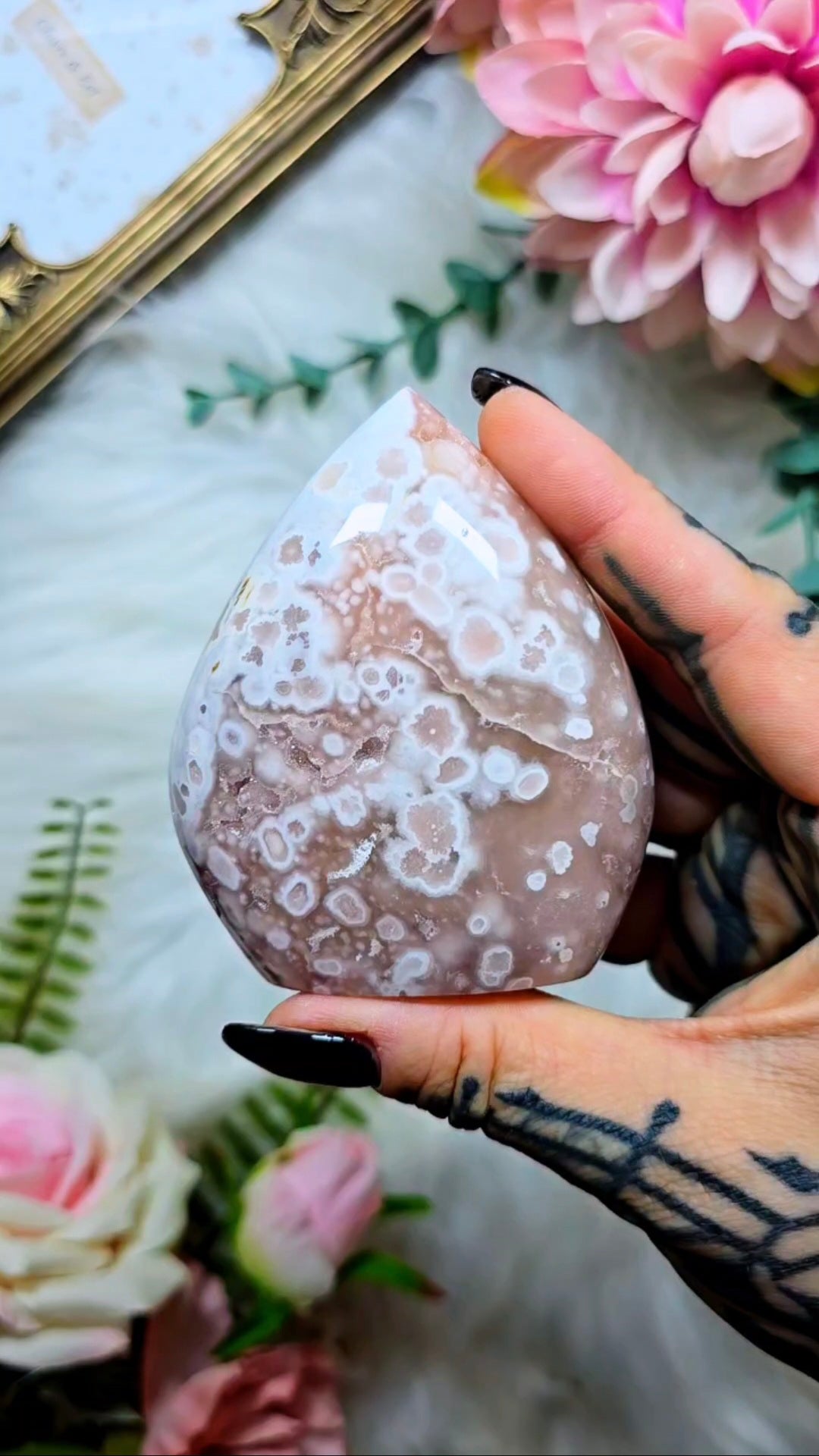 Pink Amethyst x Flower Agate Flame PF14
