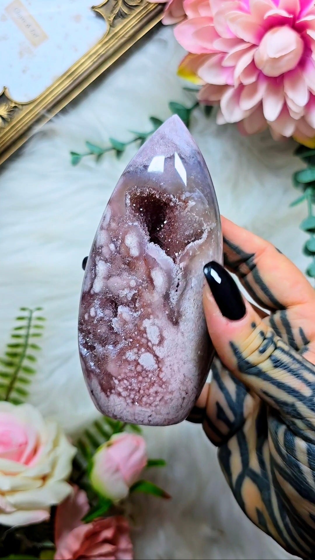 Pink Amethyst x Flower Agate Flame PF16