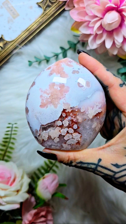 Pink Amethyst x Flower Agate Flame PF17