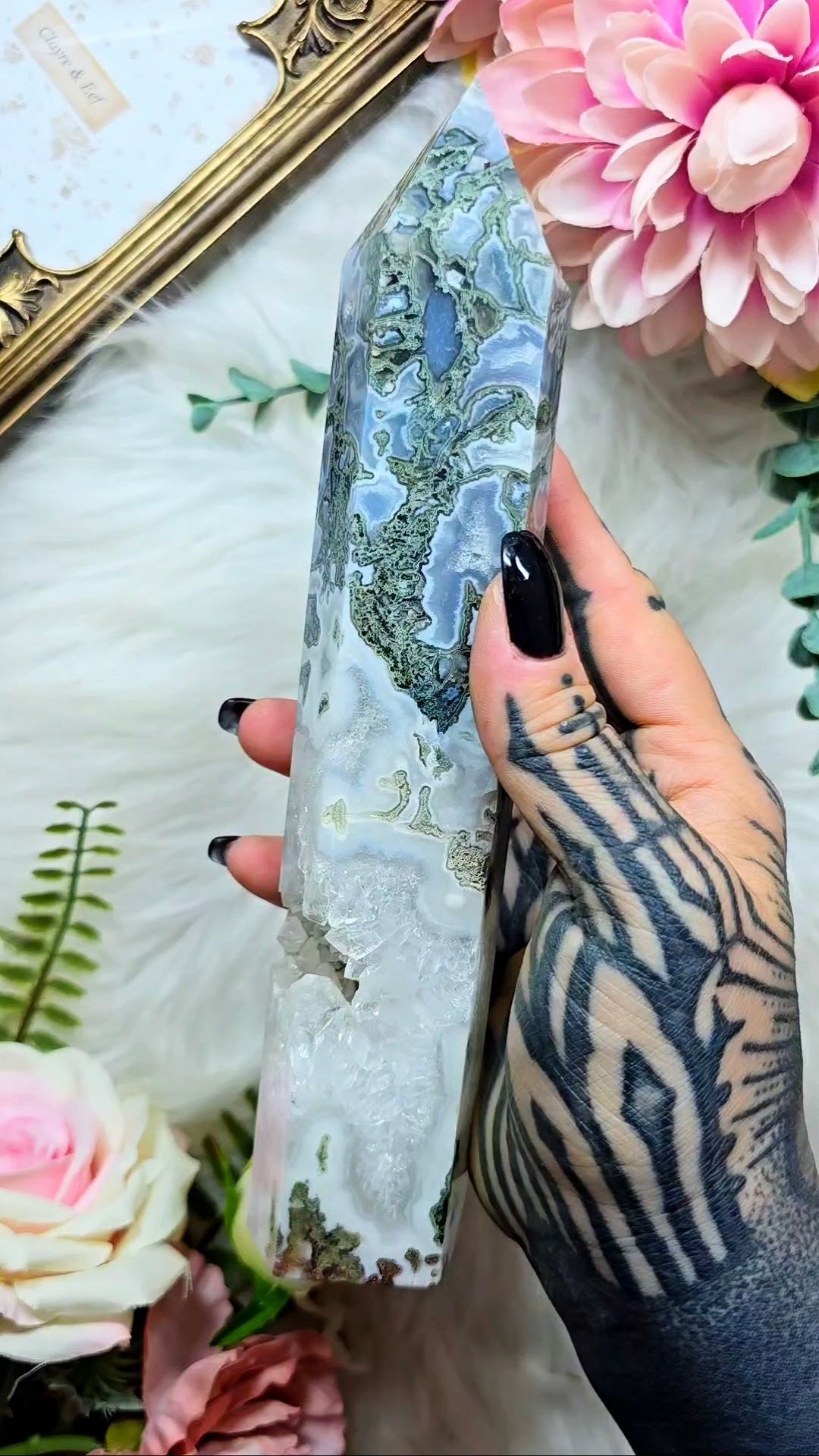 Big Moss Agate Tower 01