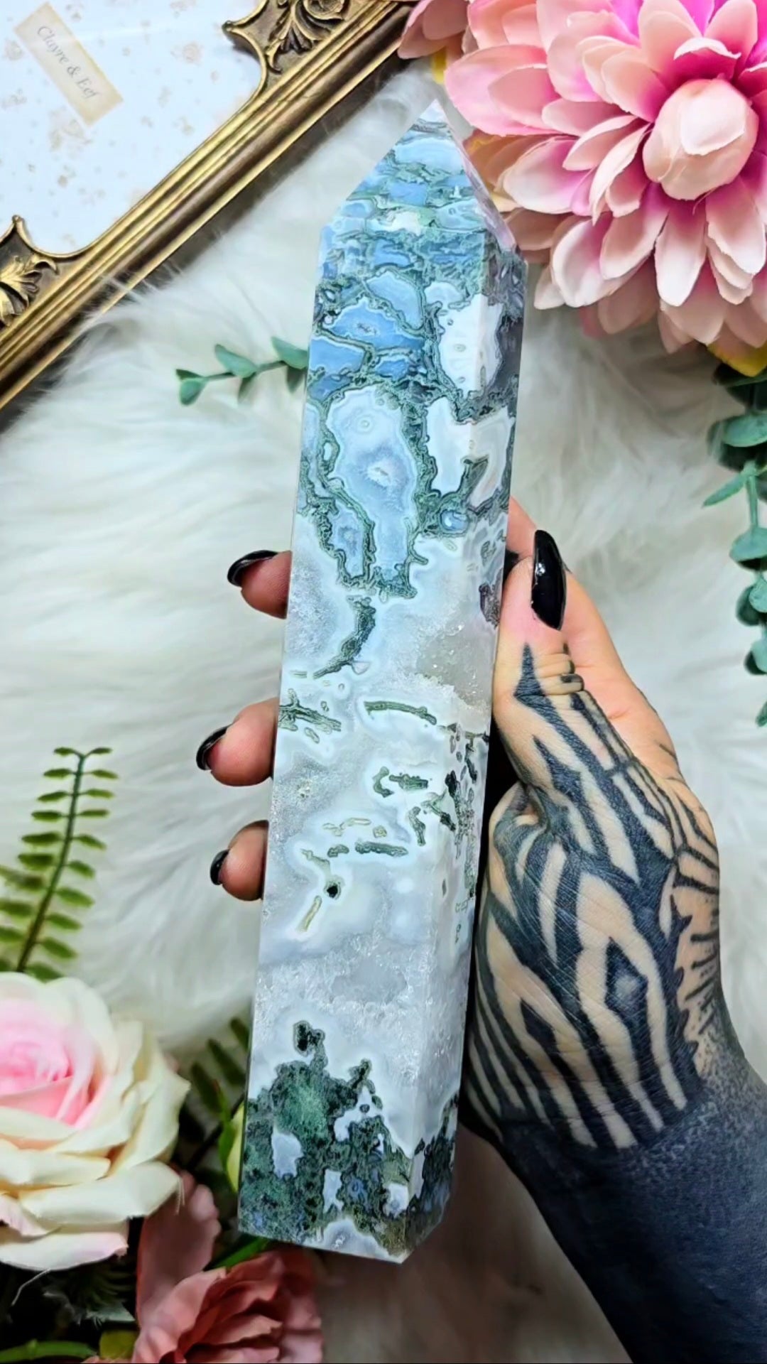 Big Moss Agate Tower 02