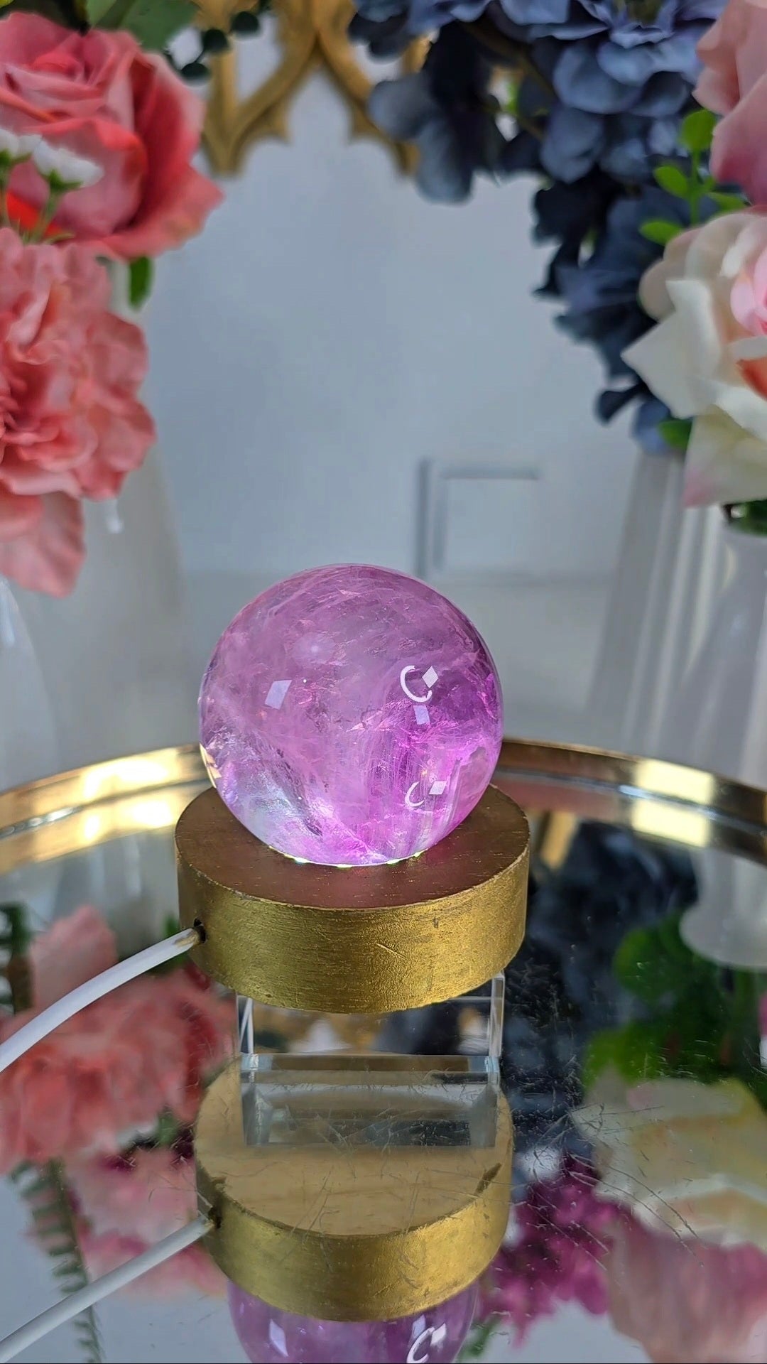 Purple Fluorite Sphere 03
