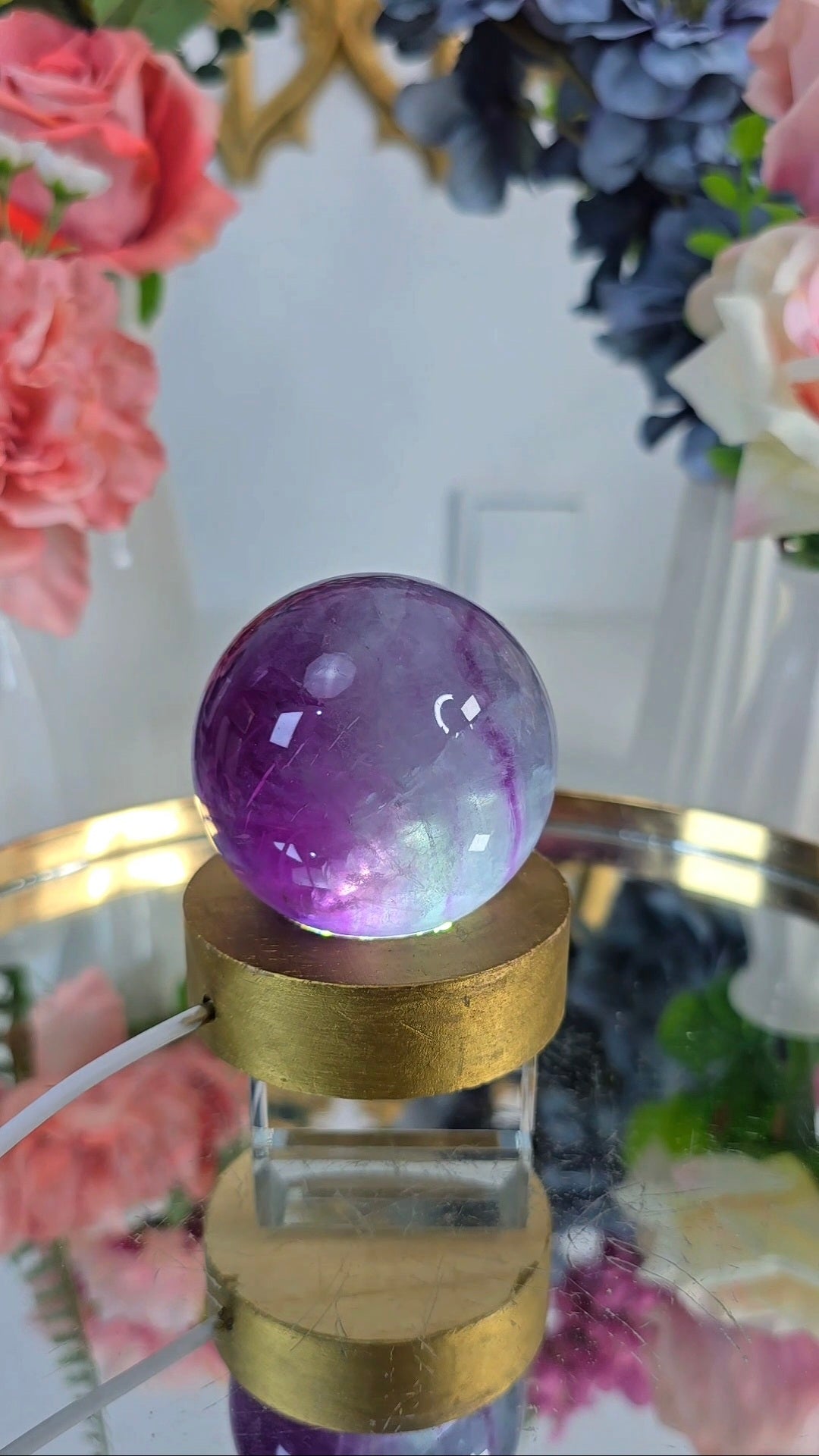 Purple Fluorite Sphere 04