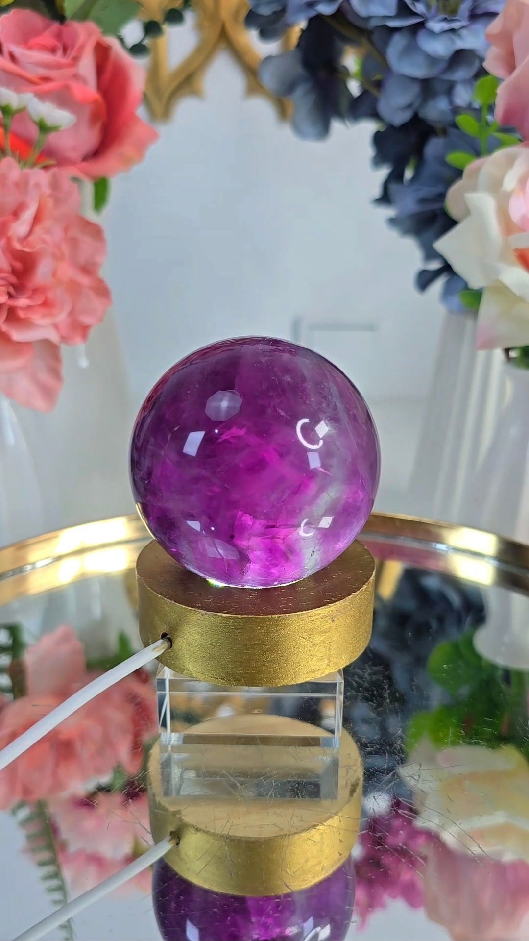 Purple Fluorite Sphere 05
