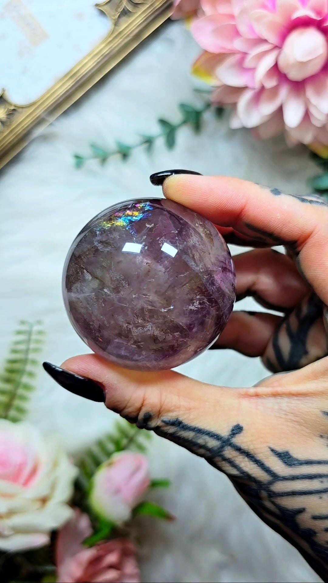 Purple Fluorite Sphere 01