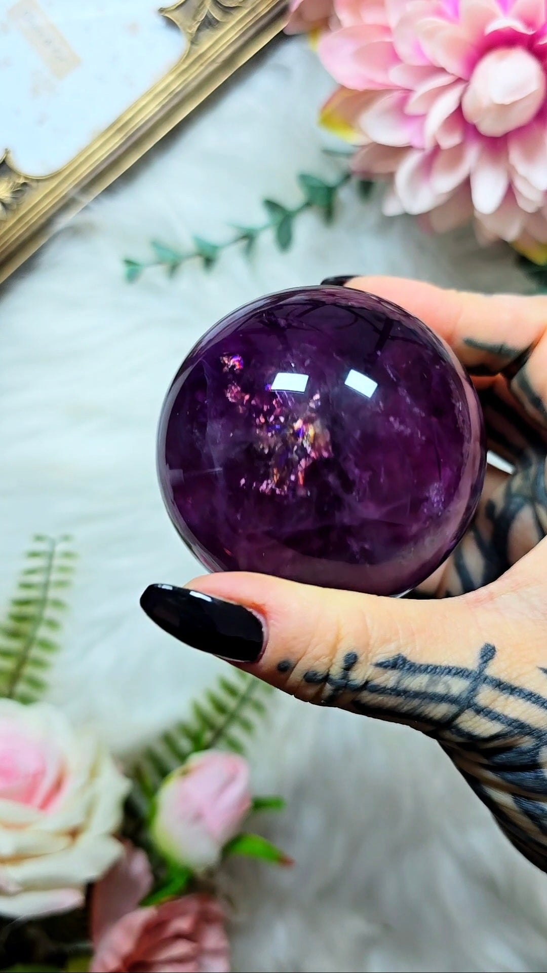 Purple Fluorite Sphere 05