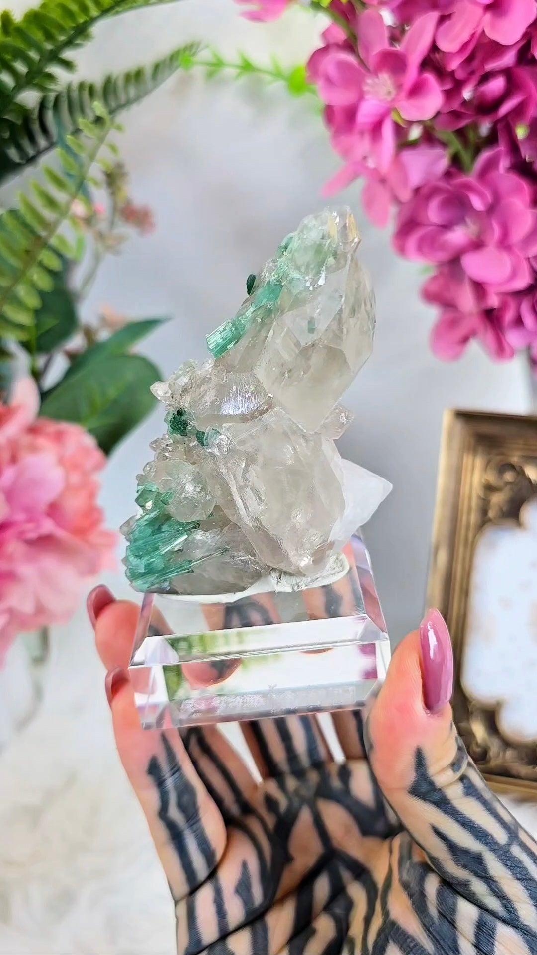 Tourmaline on Quartz