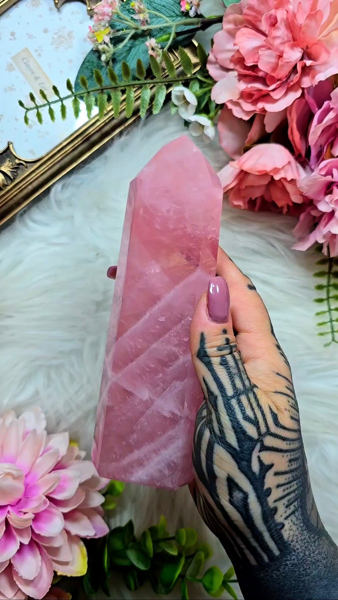 Juicy Pink Rosequartz Tower 04