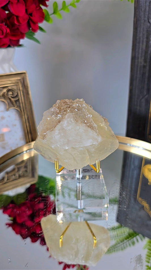 Sparkly Calcite with Apophyllite 07