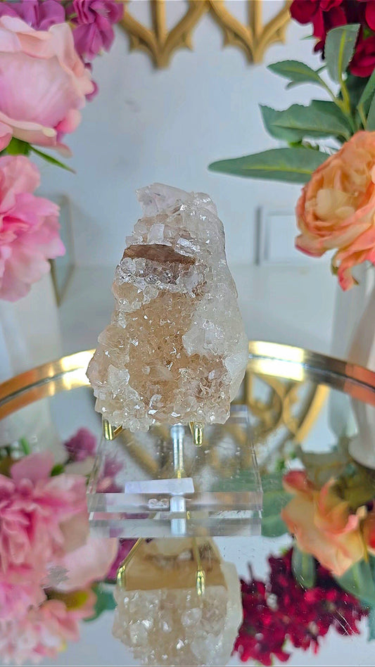 Sparkly Calcite with Apophyllite 08