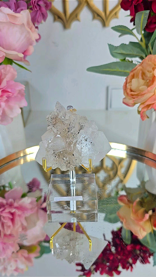 Sparkly Calcite with Apophyllite 06