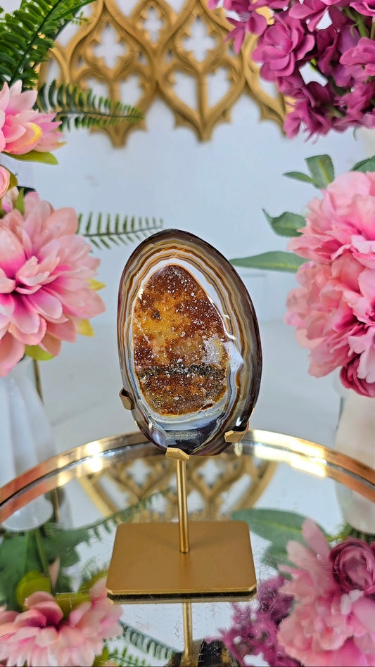 Druzy Agate on Stand 02
