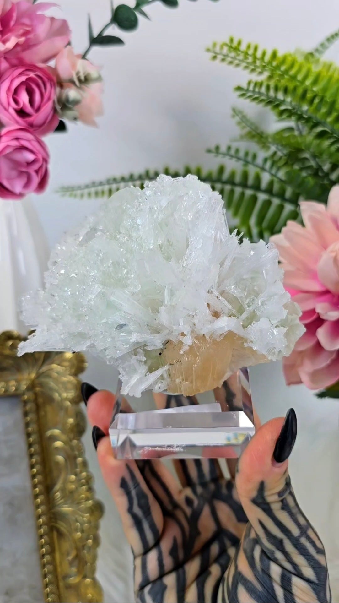 Scolecite with Stilbite and Apophyllite 05