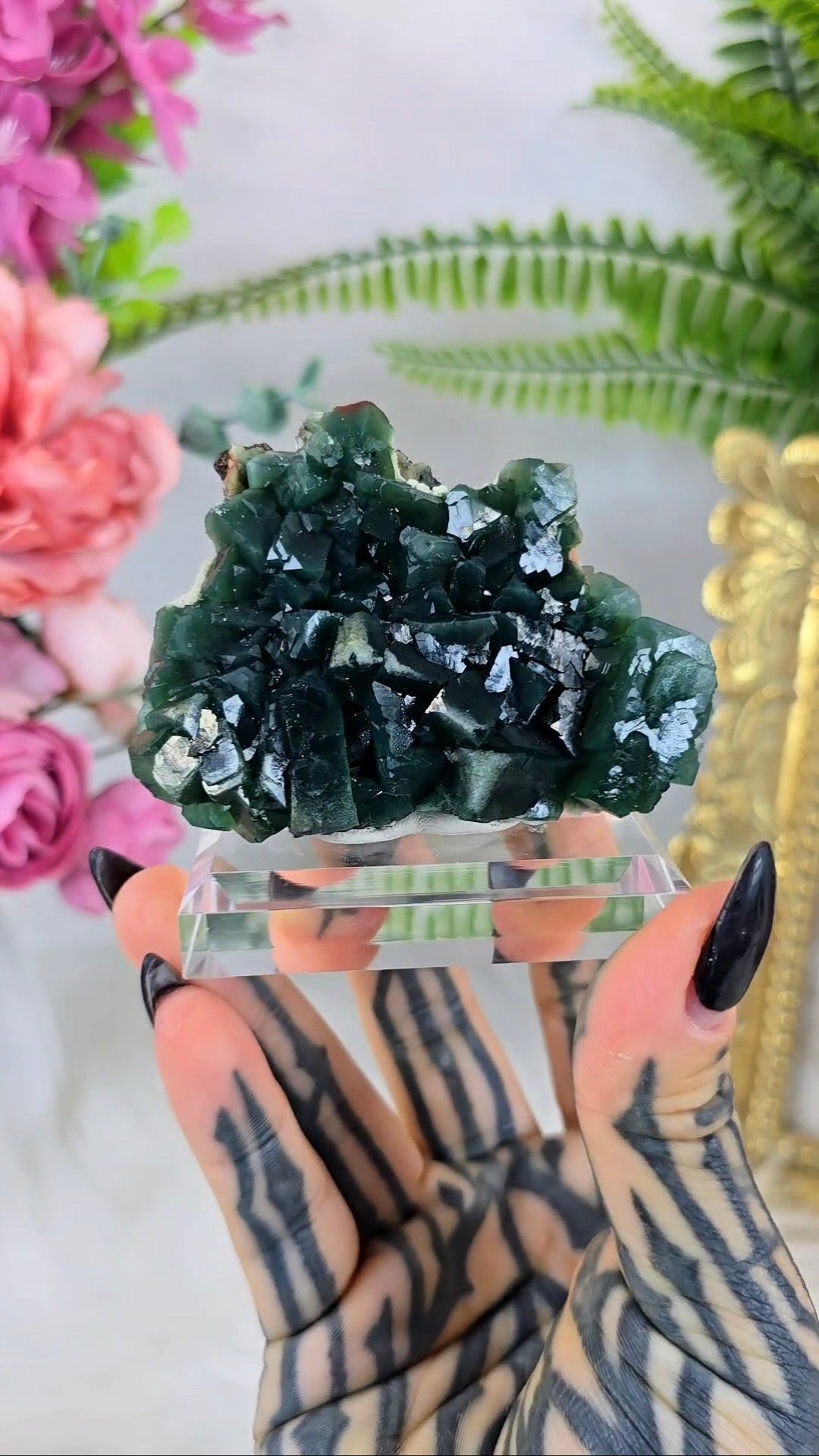 Celadonite included Apophyllite with Stilbite 07
