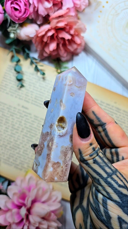 Flower Agate Tower 06