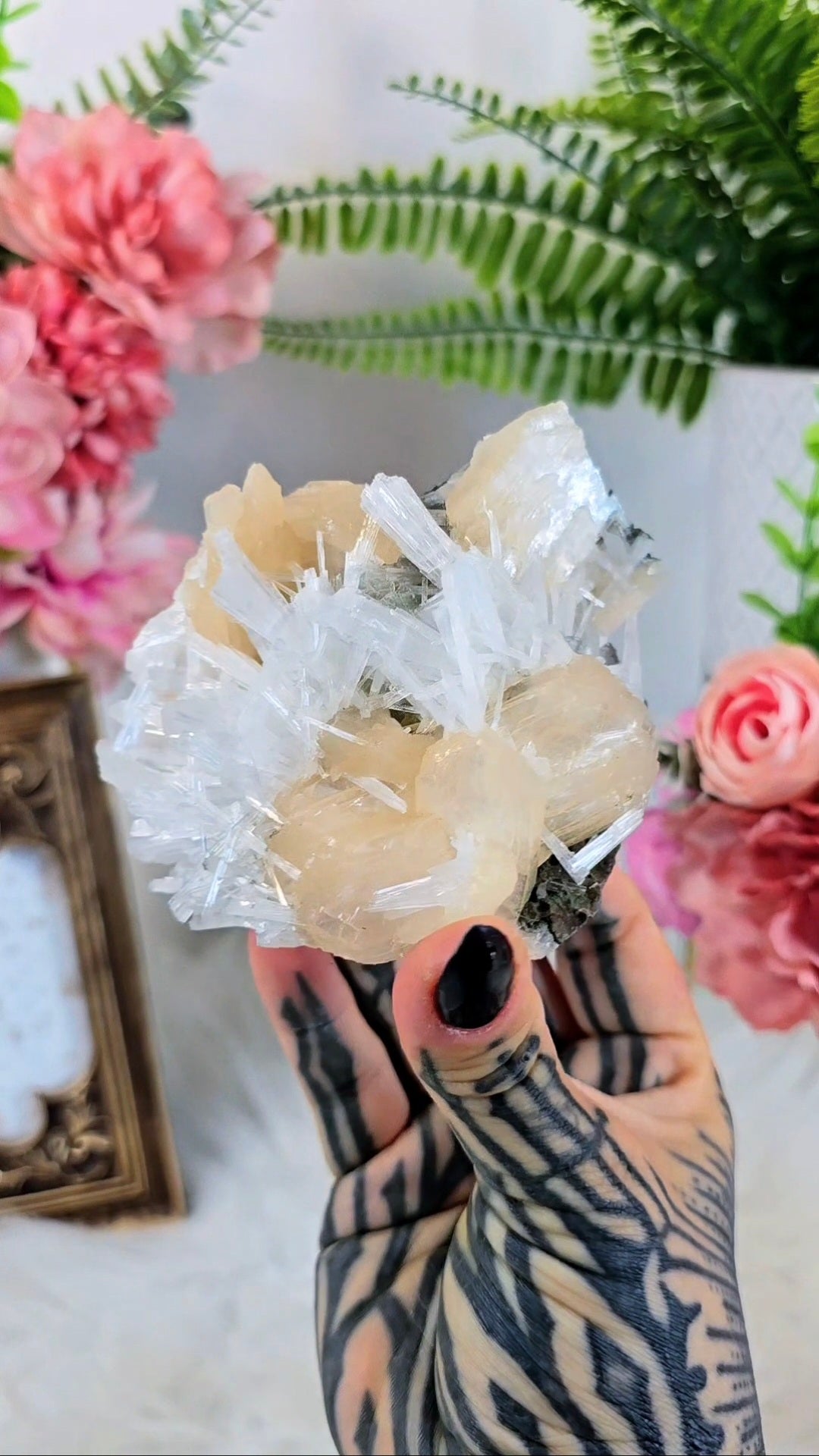 Scolecite with Stilbite and Apophyllite (freestanding) 17