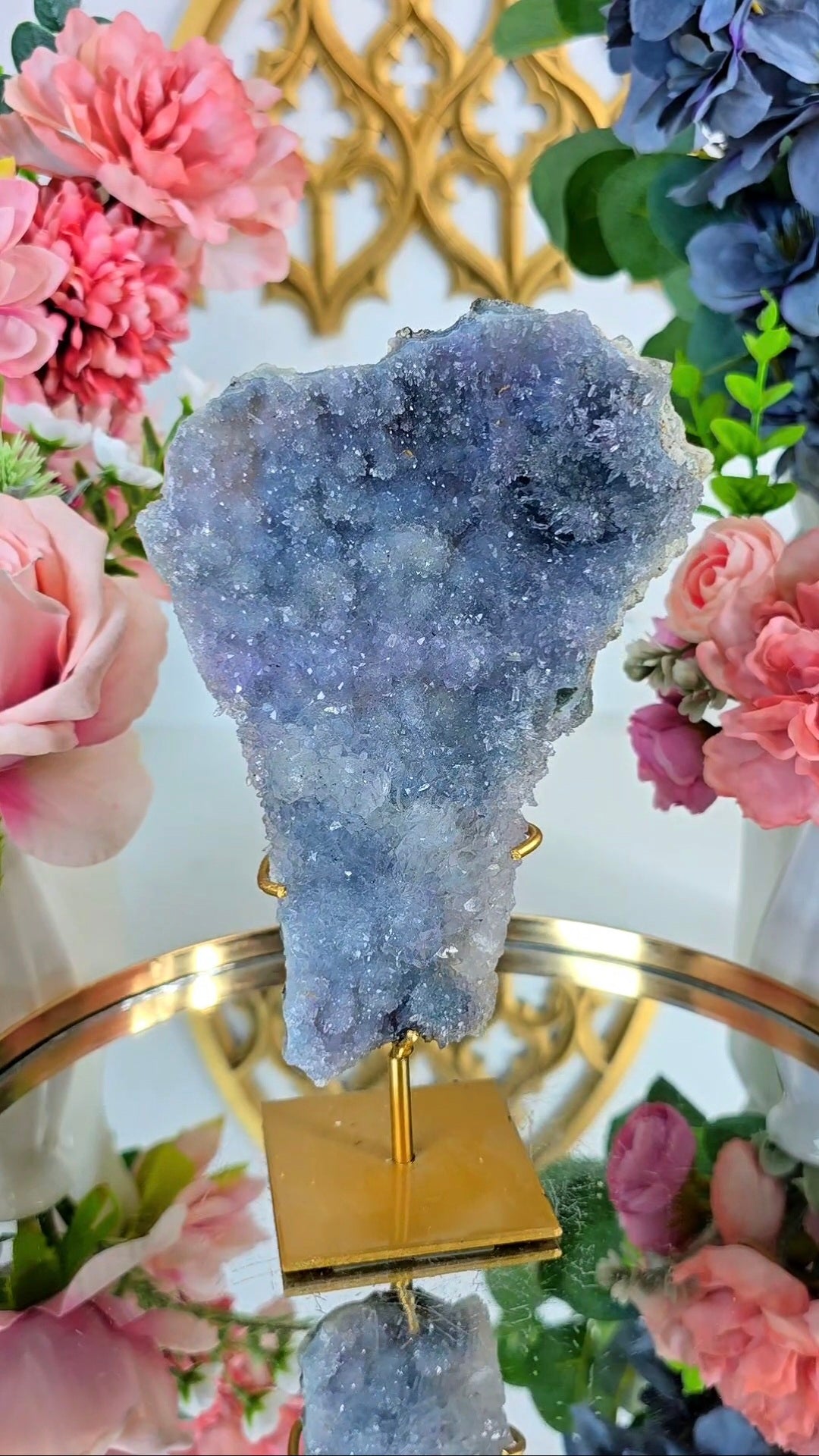 Flower Amethyst on Stand CFLX301
