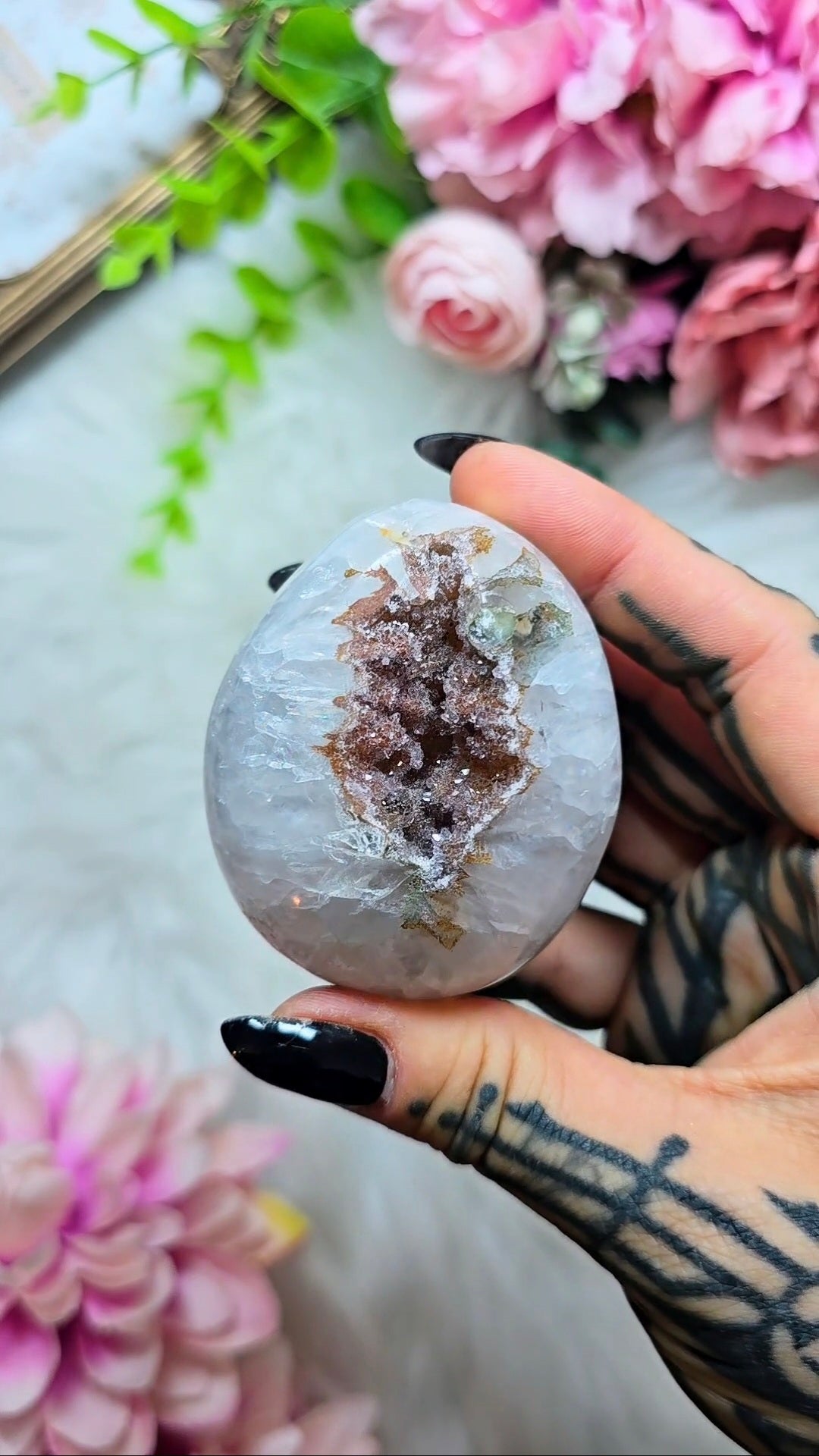 Druzy Rainbow Amethyst Egg 21
