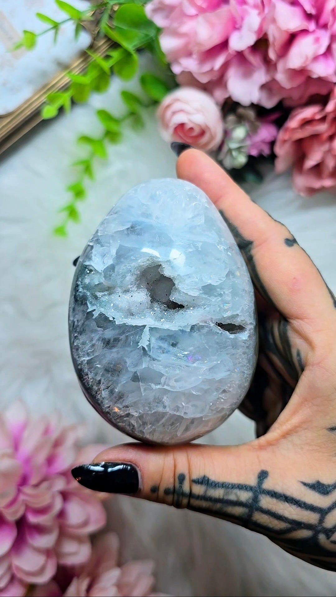 Druzy Rainbow Amethyst Egg 25